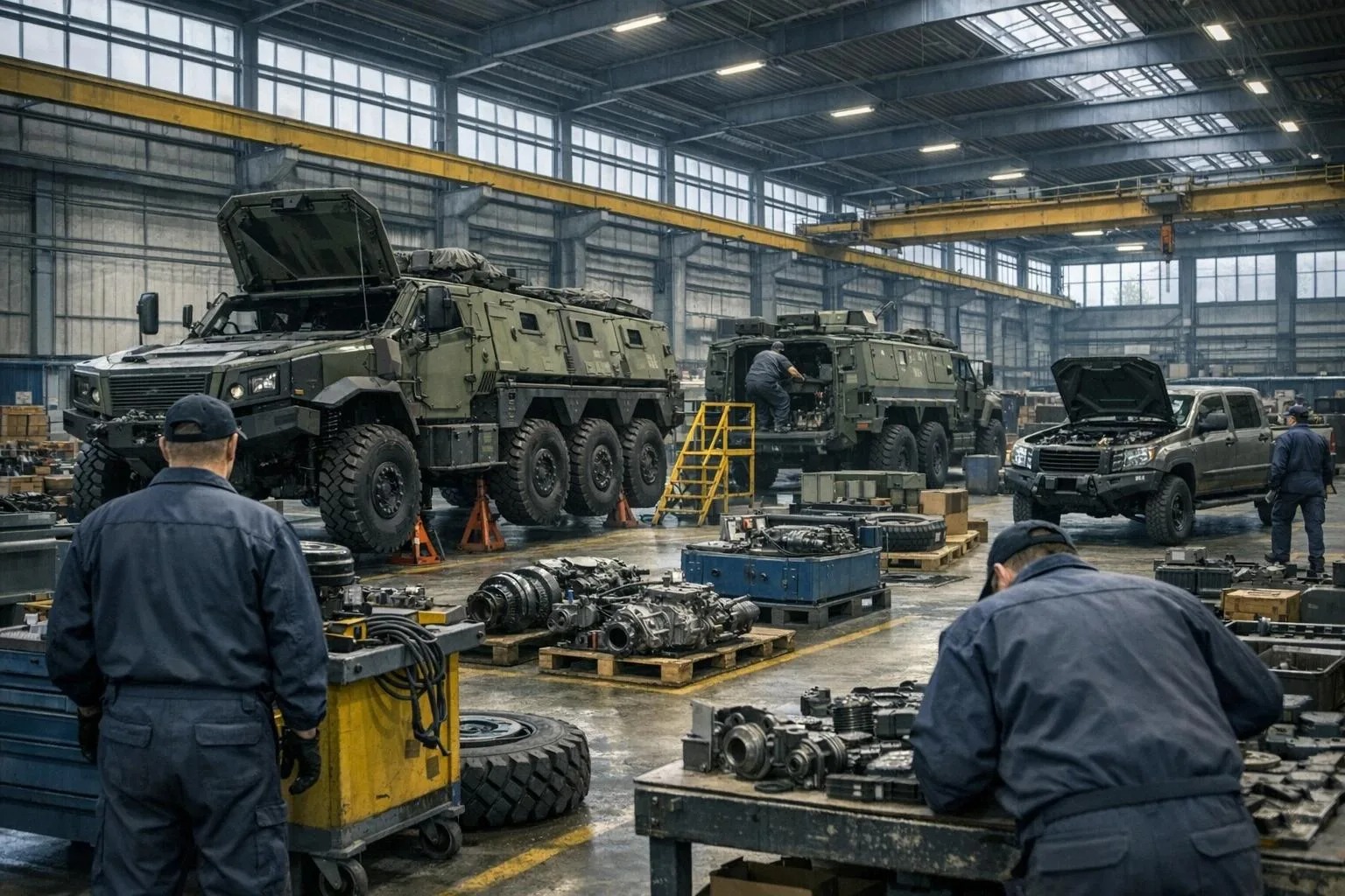 Ji&E military vehicle maintenance facility